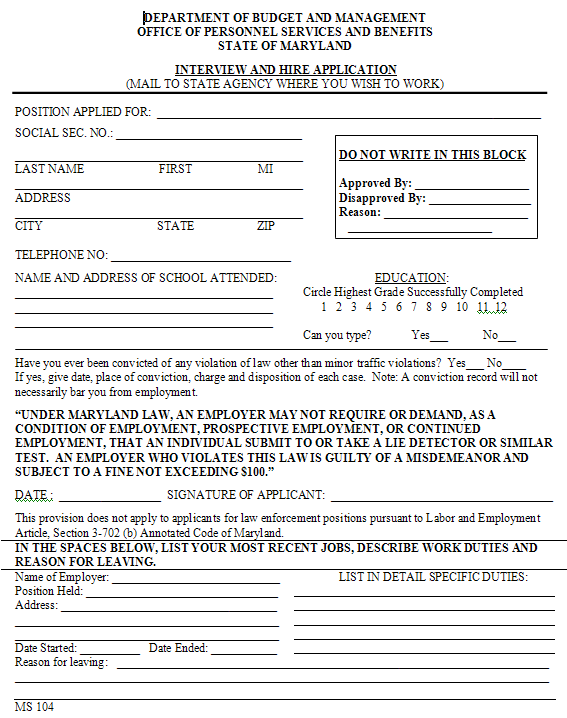 Interview and Hire Application