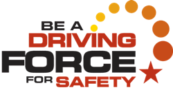 Driver Safety Program Logo: Be a Driving Force for Safety