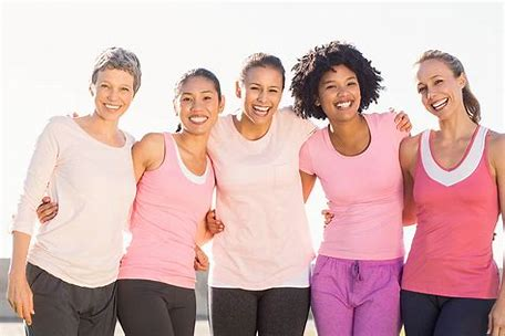 Diverse Women in pink sportswear