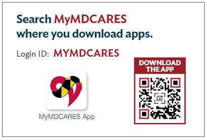 Search MyMDCares where you download apps Login ID MYMDCares and qr code 