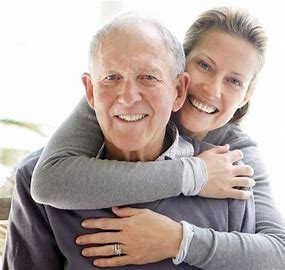 Older Couple Hugging