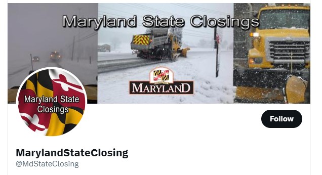 Maryland State Closings Twitterpg