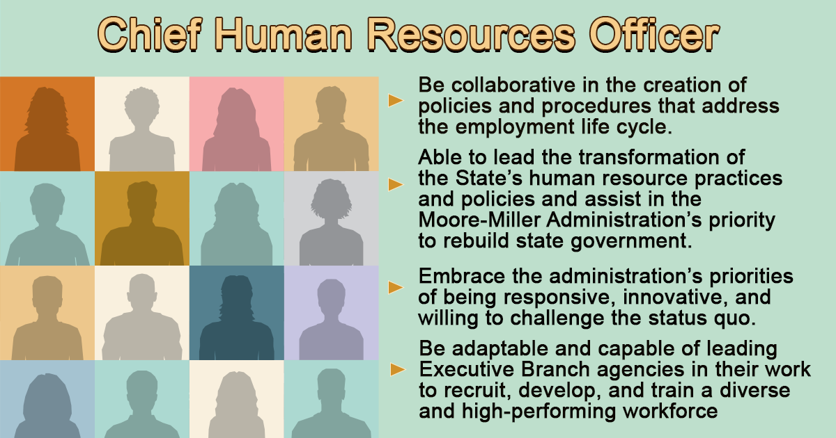 Chief Human Resources Officer - $190K - $205K Click on image for more details and to apply.